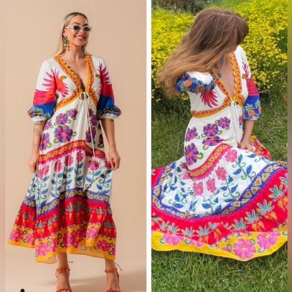 SOLD 🛑 ❌Farm Rio  dresses size medium new with tags - Picture 15 of 16